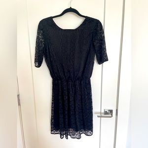ASOS black lace mini dress - open back